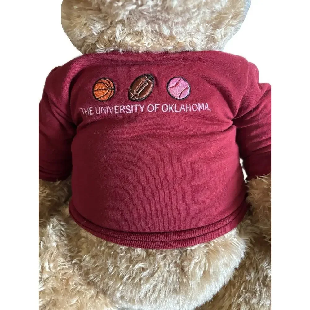 Pottery Barn Kids x GUND “Clancy” Curly Teddy Bear Large 29” Plush OU Sooners